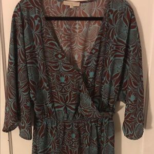 Dance & Marvel long slate Blue/Green and Brown